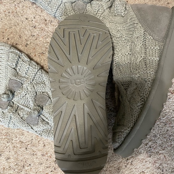 Ugg Gray Cardy/Sweater Boots - Picture 2 of 3